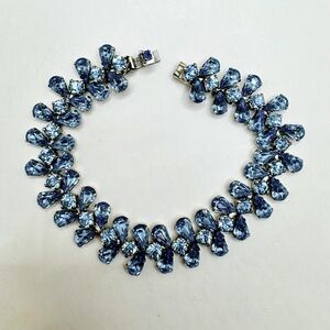 **SOLD**Ice Blue Signed Kramer of New York Bracelet